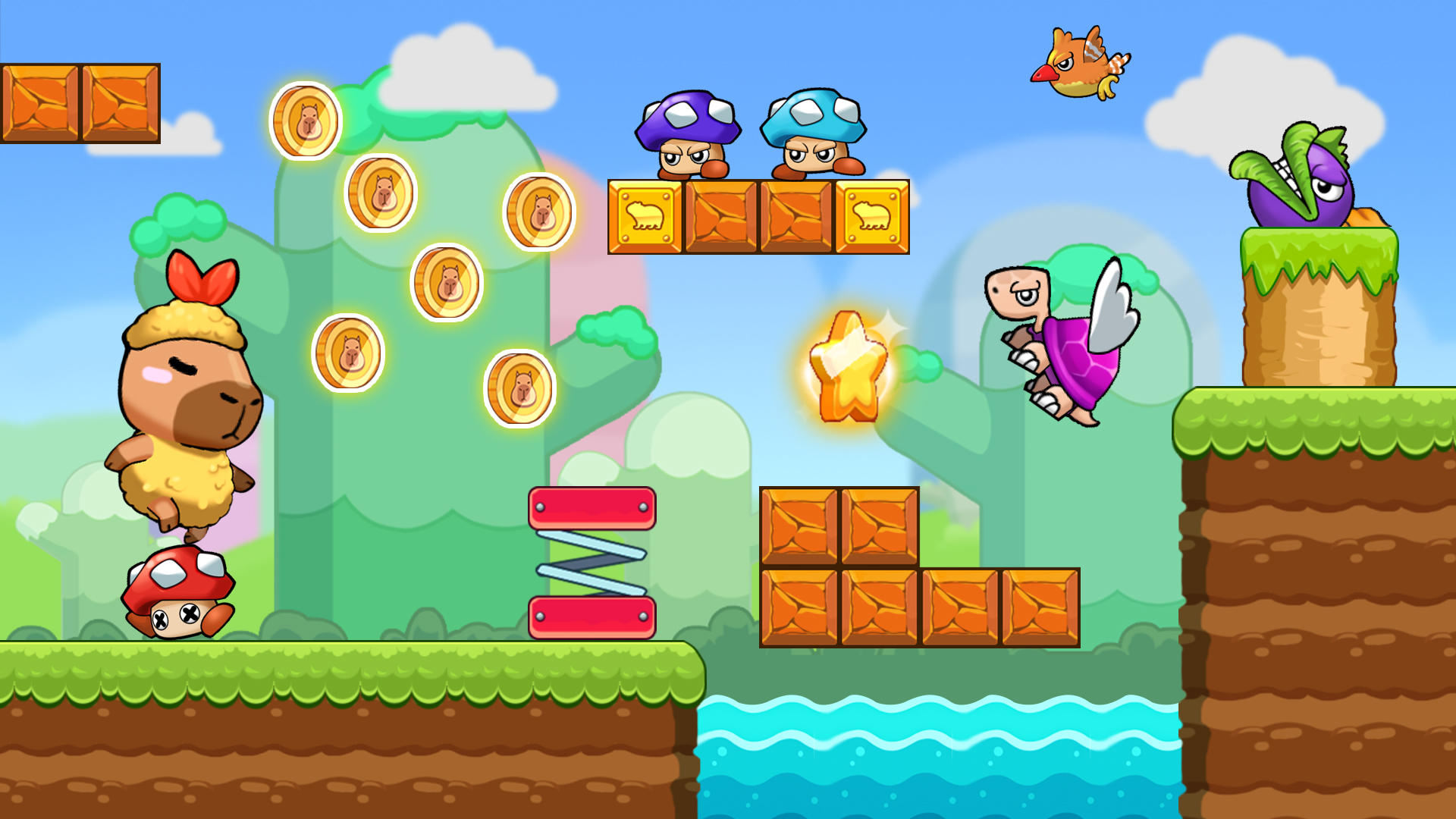 Super Capybara Adventure Game Screenshot