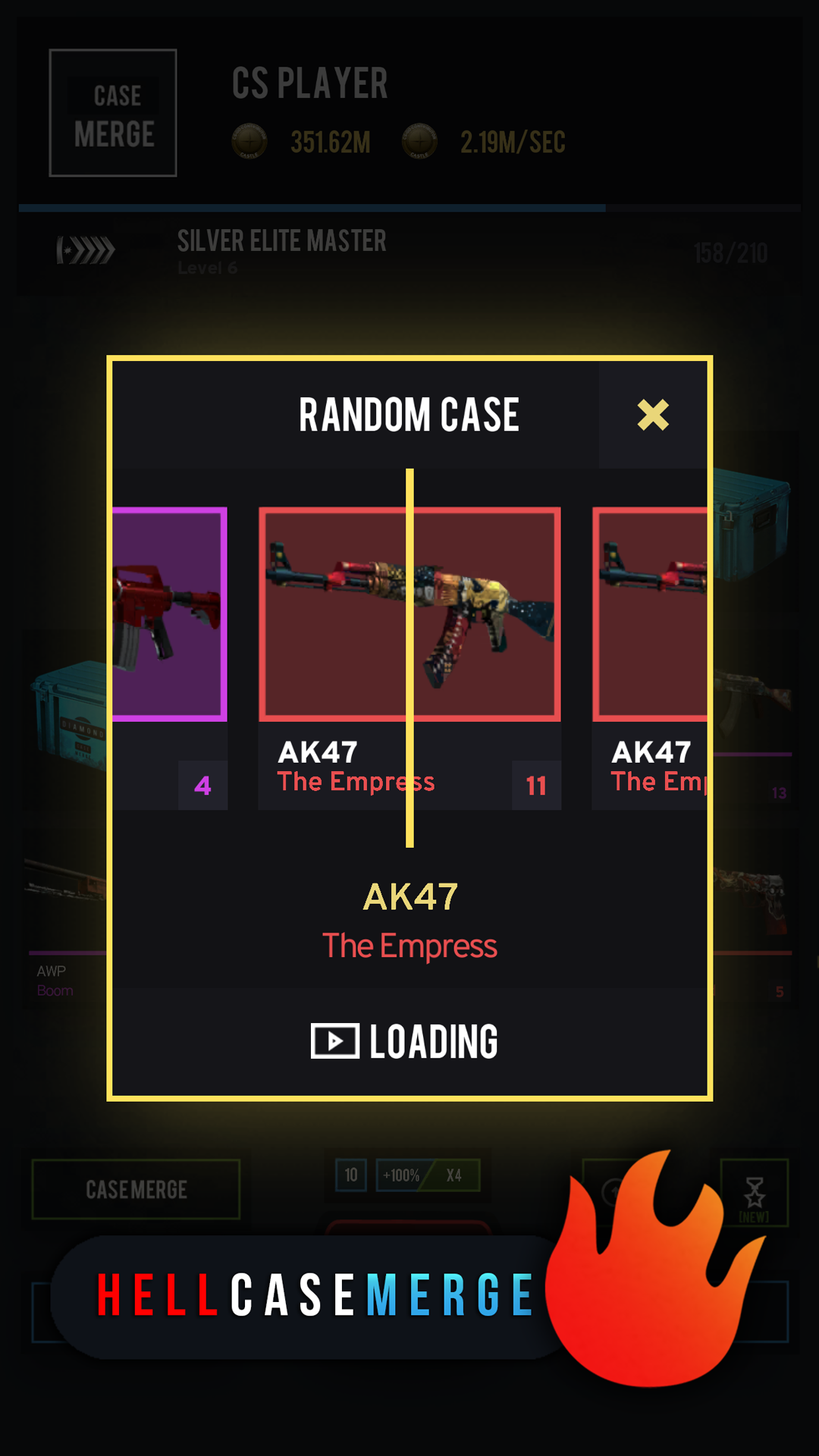 🔥Hell Case Merge. Ultimate Skins Simulator Opener Game Screenshot