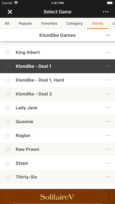 Cuplikan Layar Game Solitaire Victory