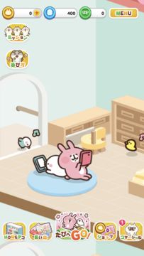 Cuplikan Layar Game カナヘイの小動物 ピスケ&うさぎの小旅行