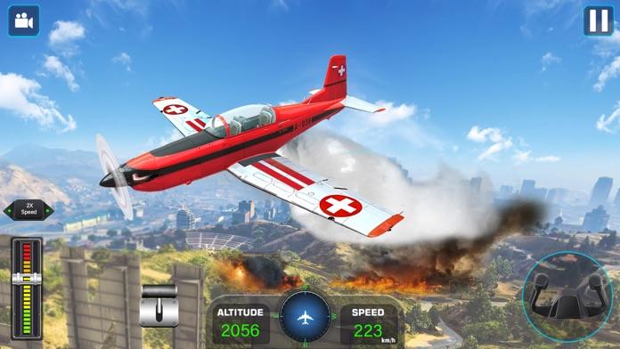Airplane Flying Simulator 3D Game Screenshot