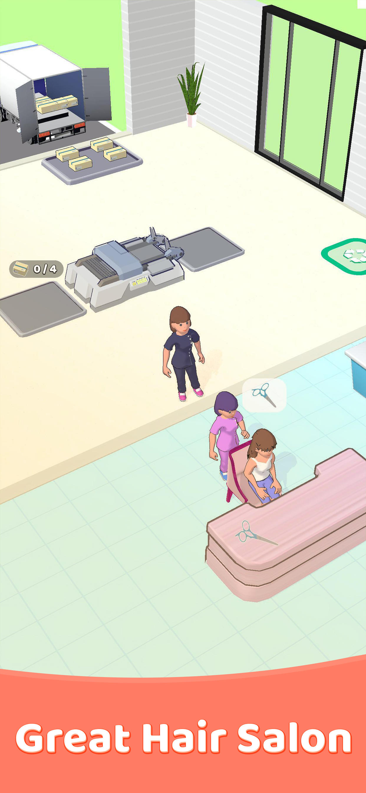 Great Hair Salon Game Screenshot