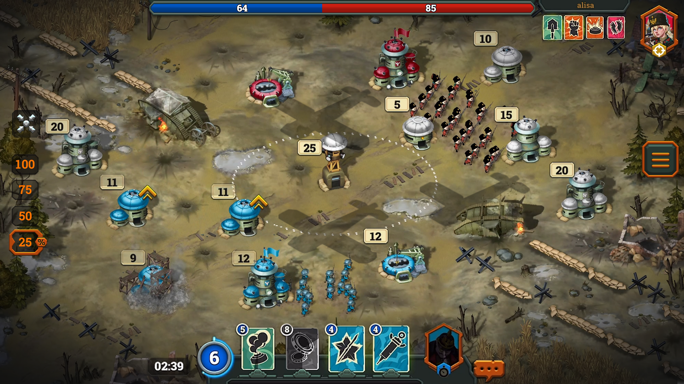 Screenshot 1 of Bunker Wars: gioco RTS 0.2.3