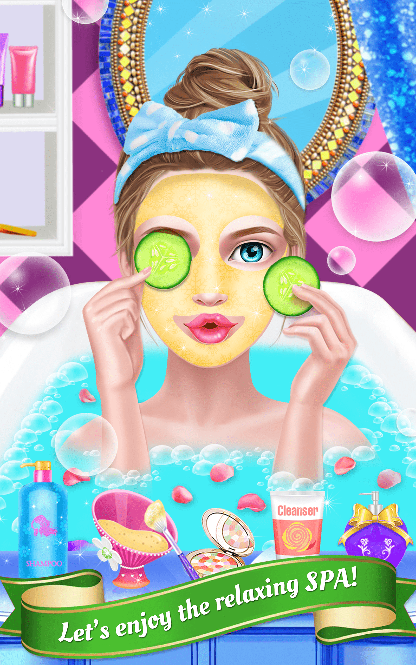 Hollywood Mom & Daughter Salon Game Screenshot