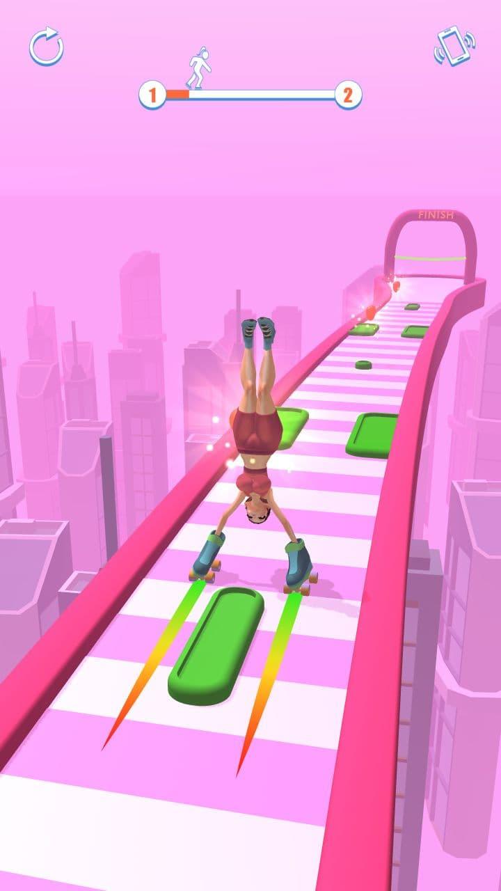 Captura de Tela do Jogo Hand Heels Roller Boobs Runner