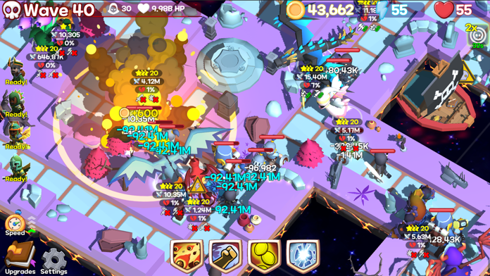 Screenshot of Monster Tiles TD: Tower Wars