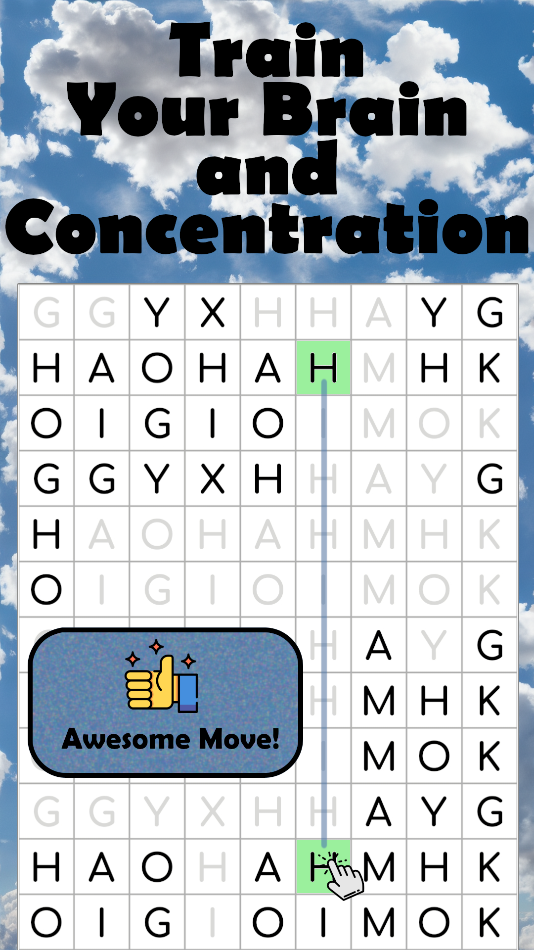 Screenshot of Letters Match: Pairs Puzzle