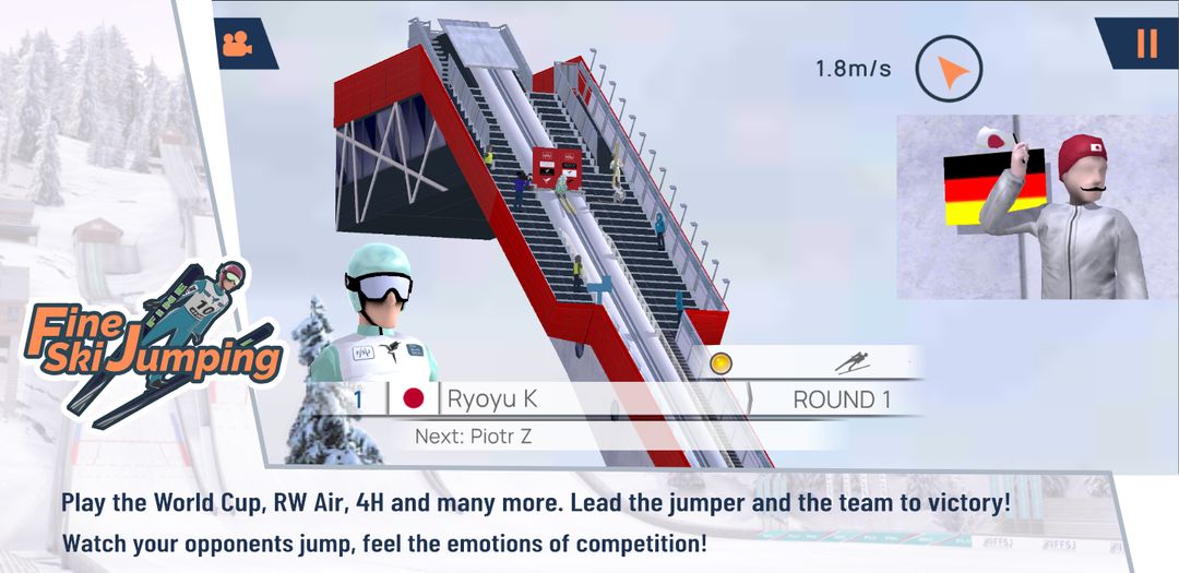 Fine Ski Jumping screenshot game