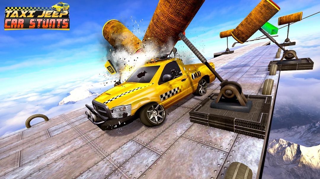 Taxi Jeep Car Stunts Games 3D: Ramp Car Stunts ภาพหน้าจอเกม