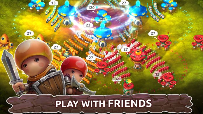 Screenshot of Mushroom Wars 2: Defense game