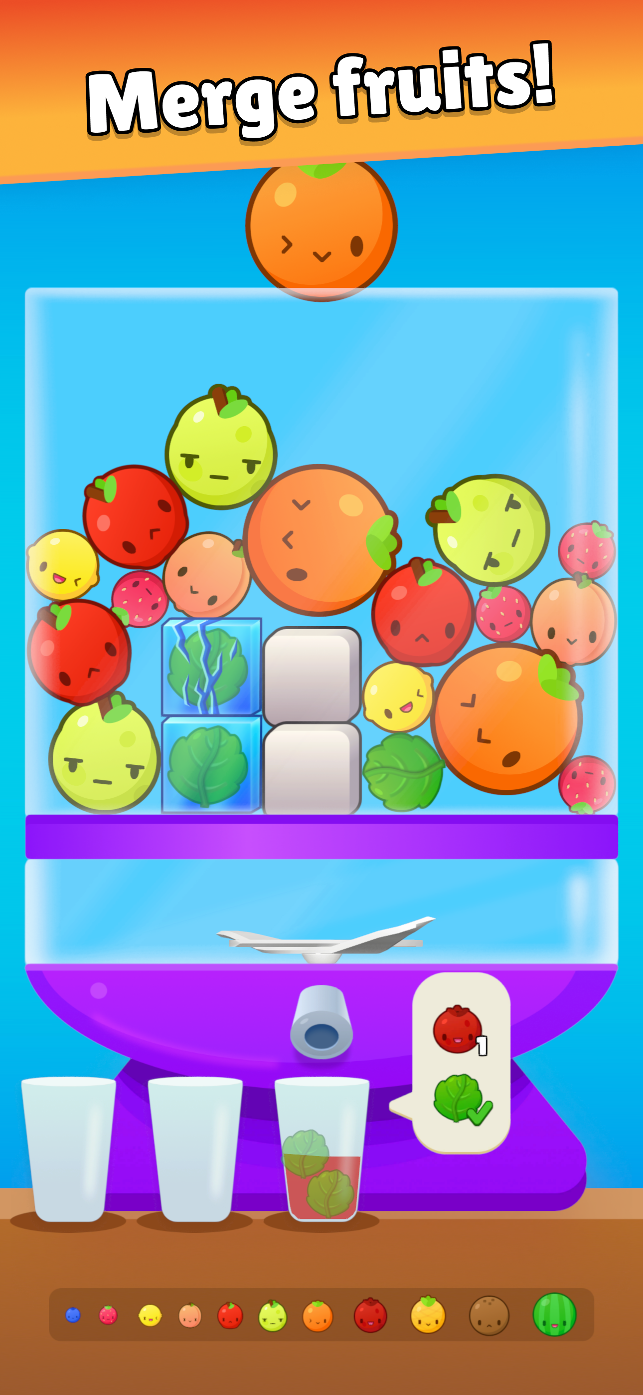 Cocktail Merge Game Screenshot