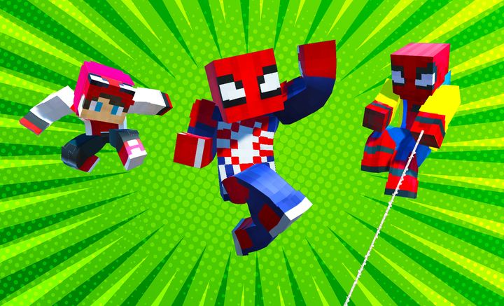 Cuplikan Layar Game Spider Craft Rope Hero Fight