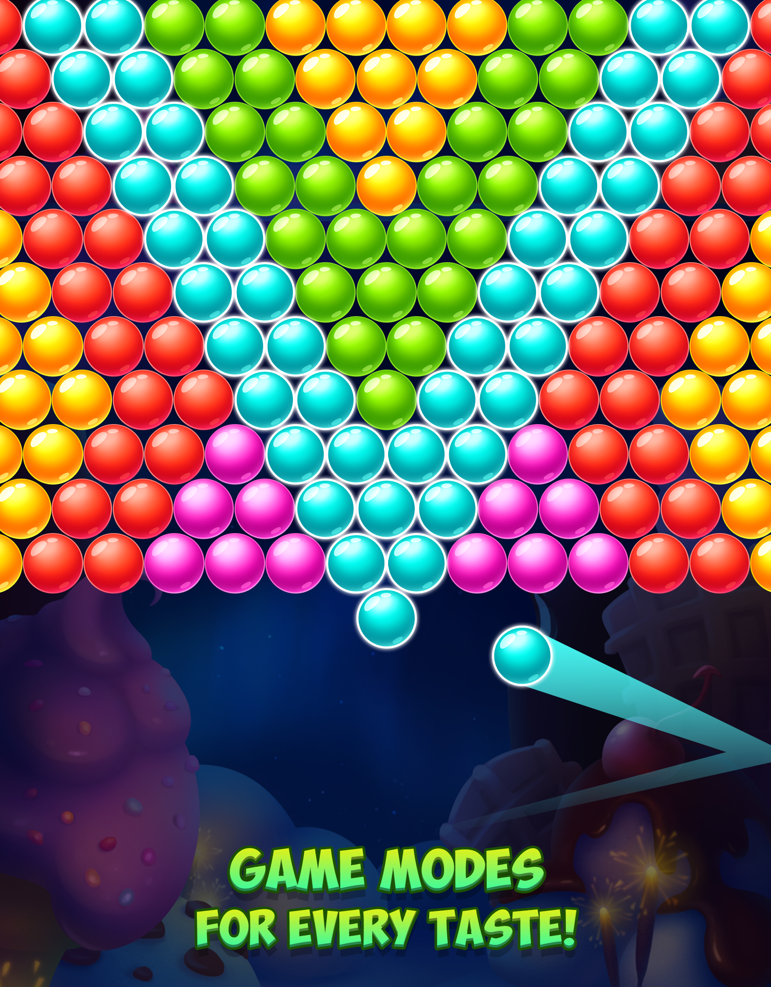 Tasty Winter - Bubble Pop Game Screenshot