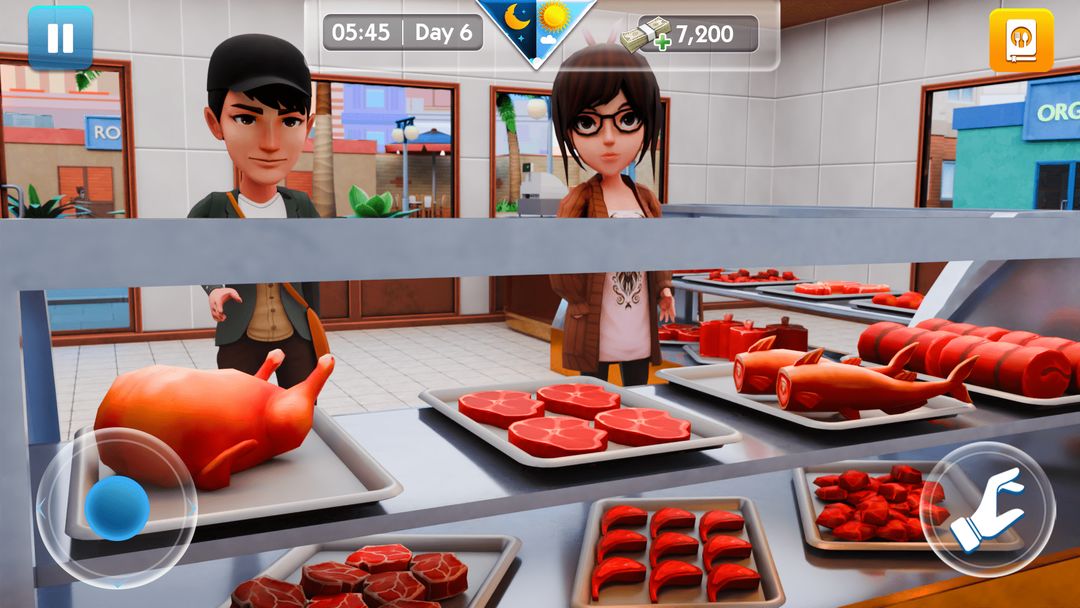 Screenshot of kebab food chef simulator game