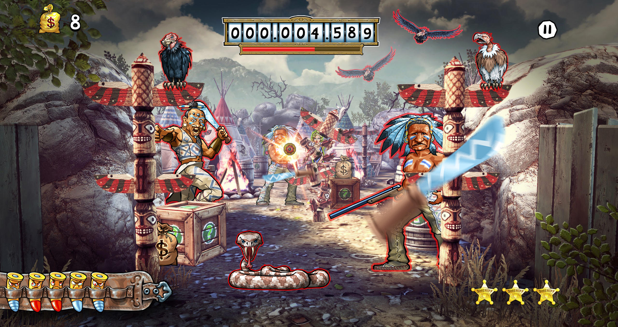 Mad Bullets: Wild West Shooter ゲームのスクリーンショット