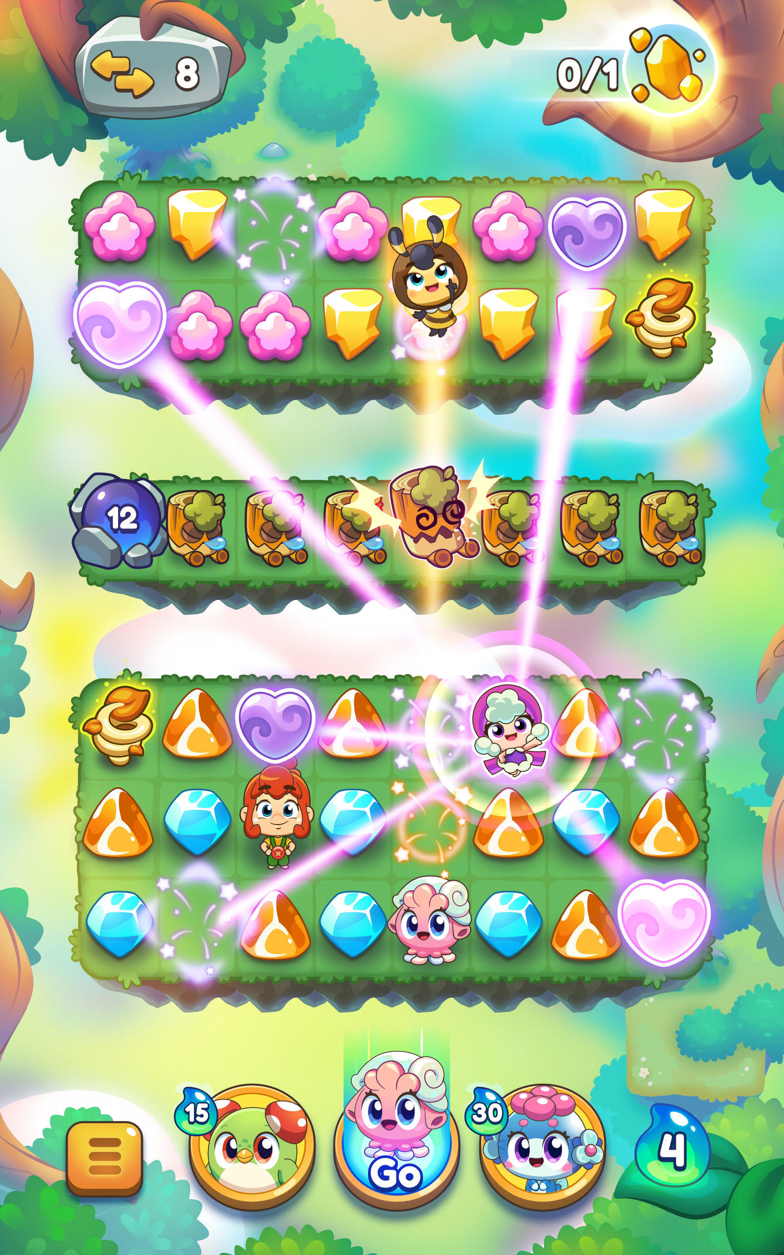 スプラウトル：パズルとペットの物語 ゲームのスクリーンショット