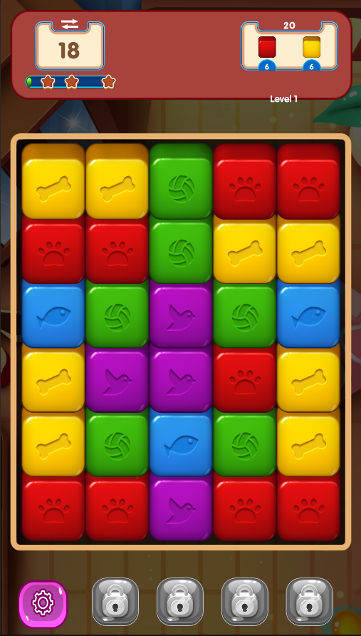 Toy Cube Fever Blast Game Screenshot