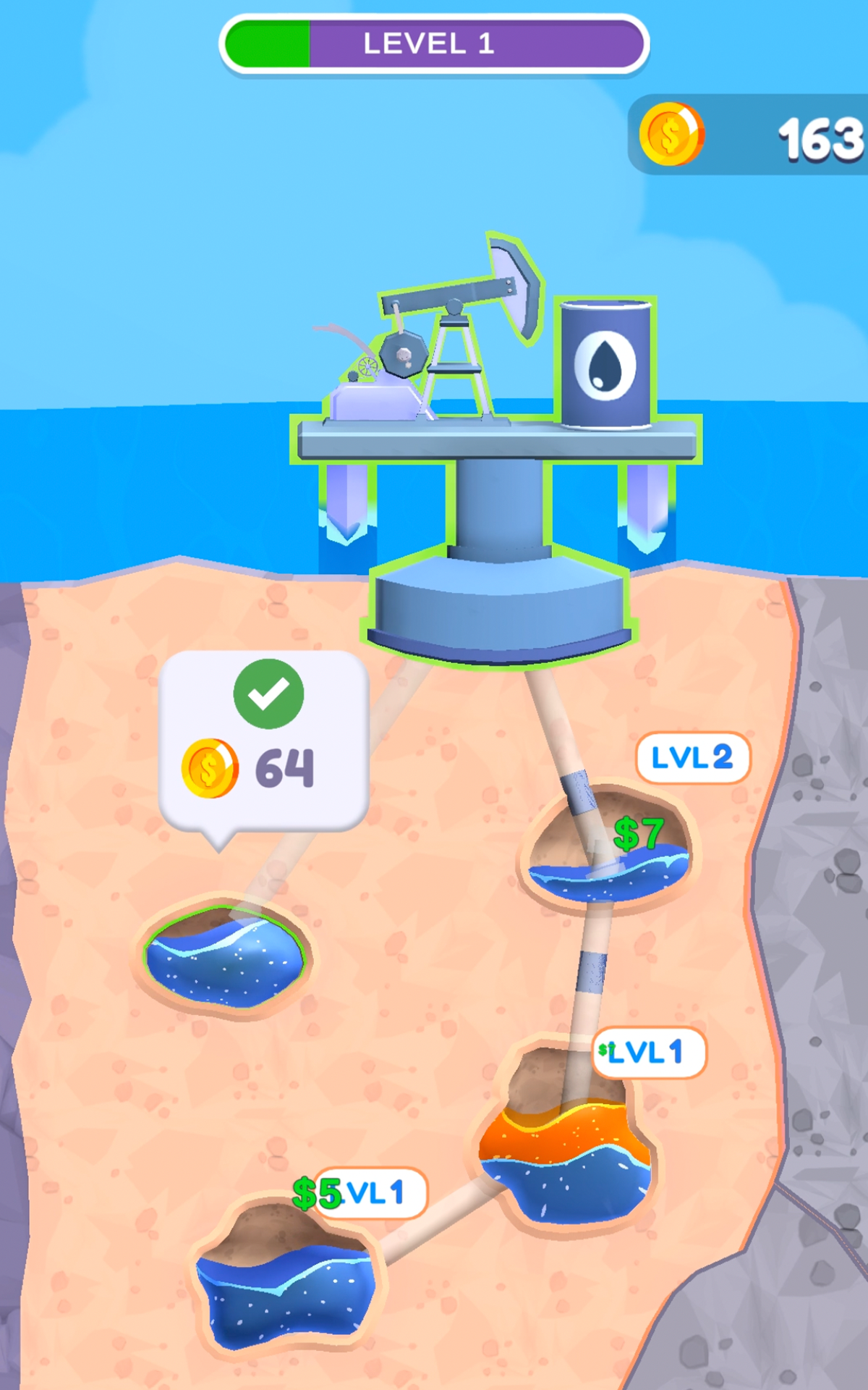 Скриншот игры Oil Wells