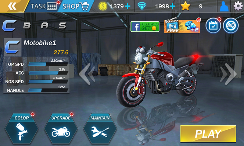 Screenshot of Moto Drift Racing