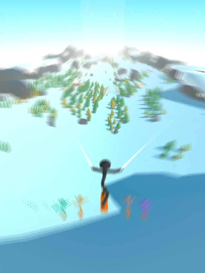 Screenshot of Stickman Snow Ride