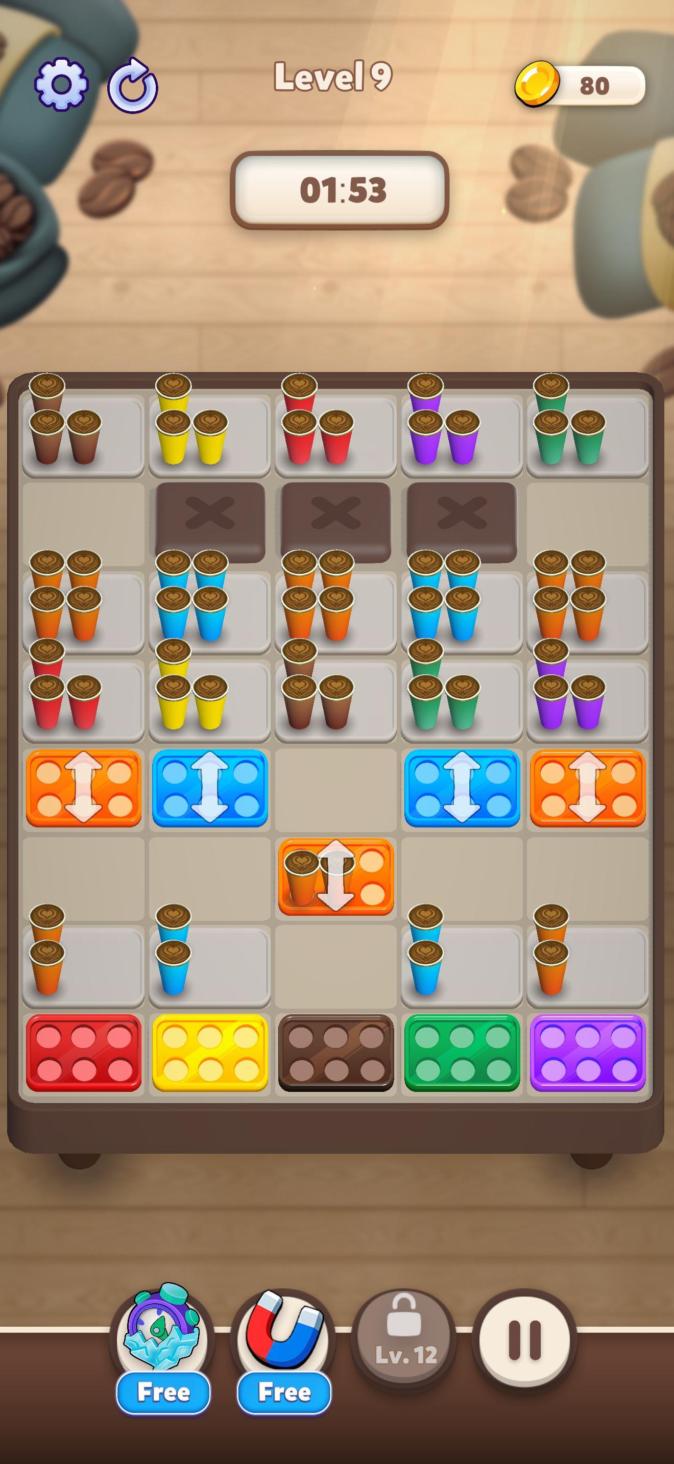 Tidy Cups Game Screenshot