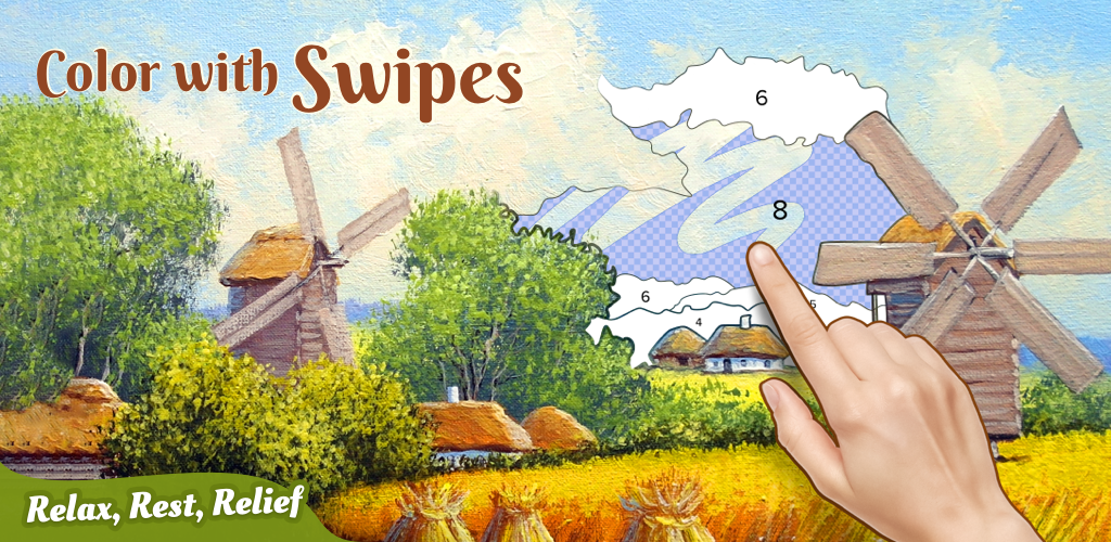 Banner of Colorswipes® - Color by Number 