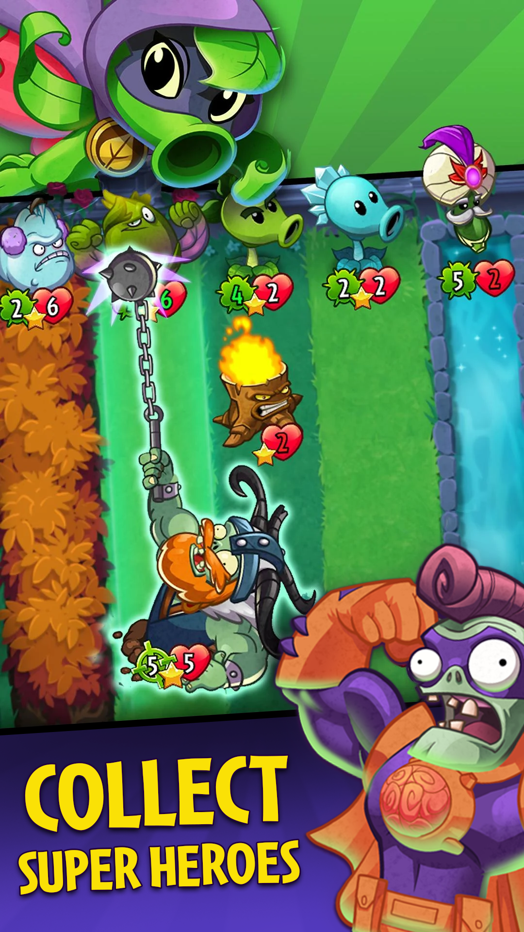 Plants vs. Zombies™ Heroes Game Screenshot