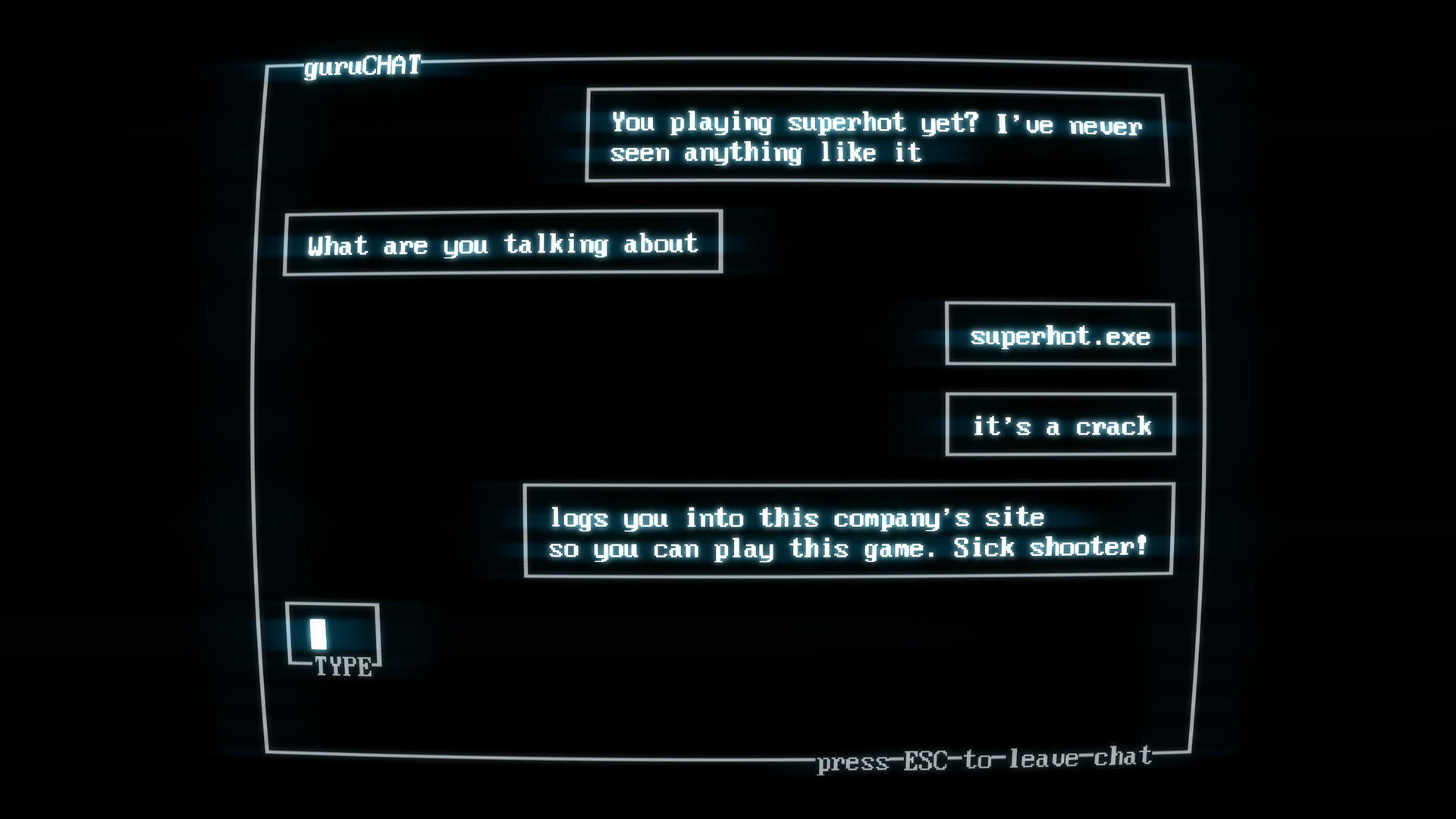 Screenshot of SUPERHOT