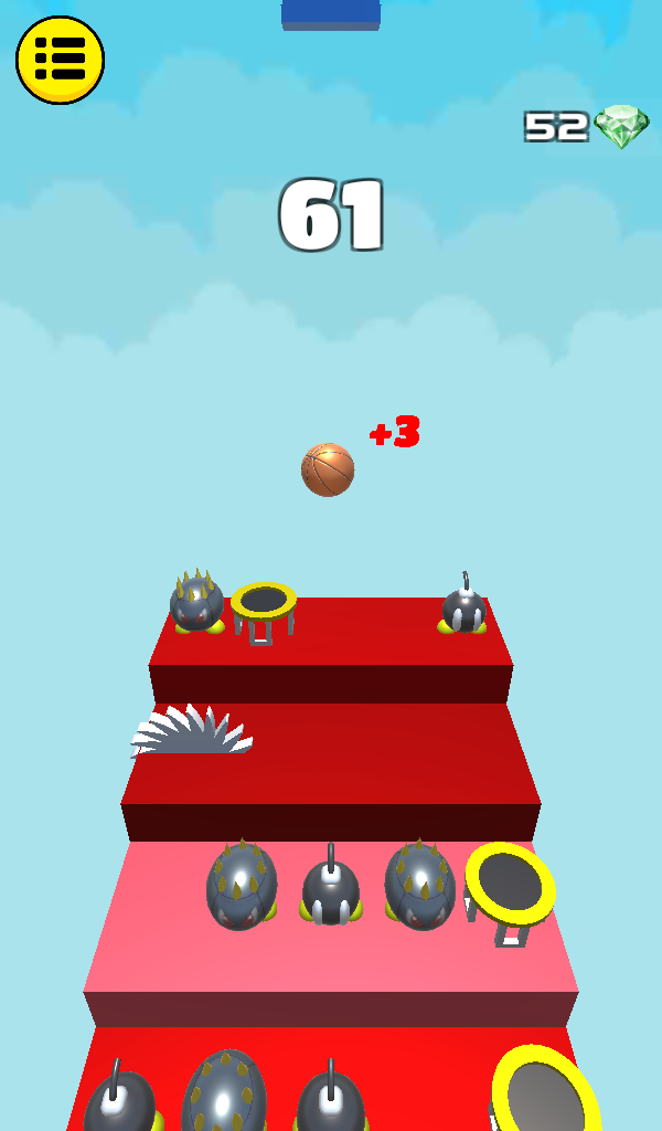 3D Dunk Stairs - Trampoline Hoop Basket Ball Game Screenshot