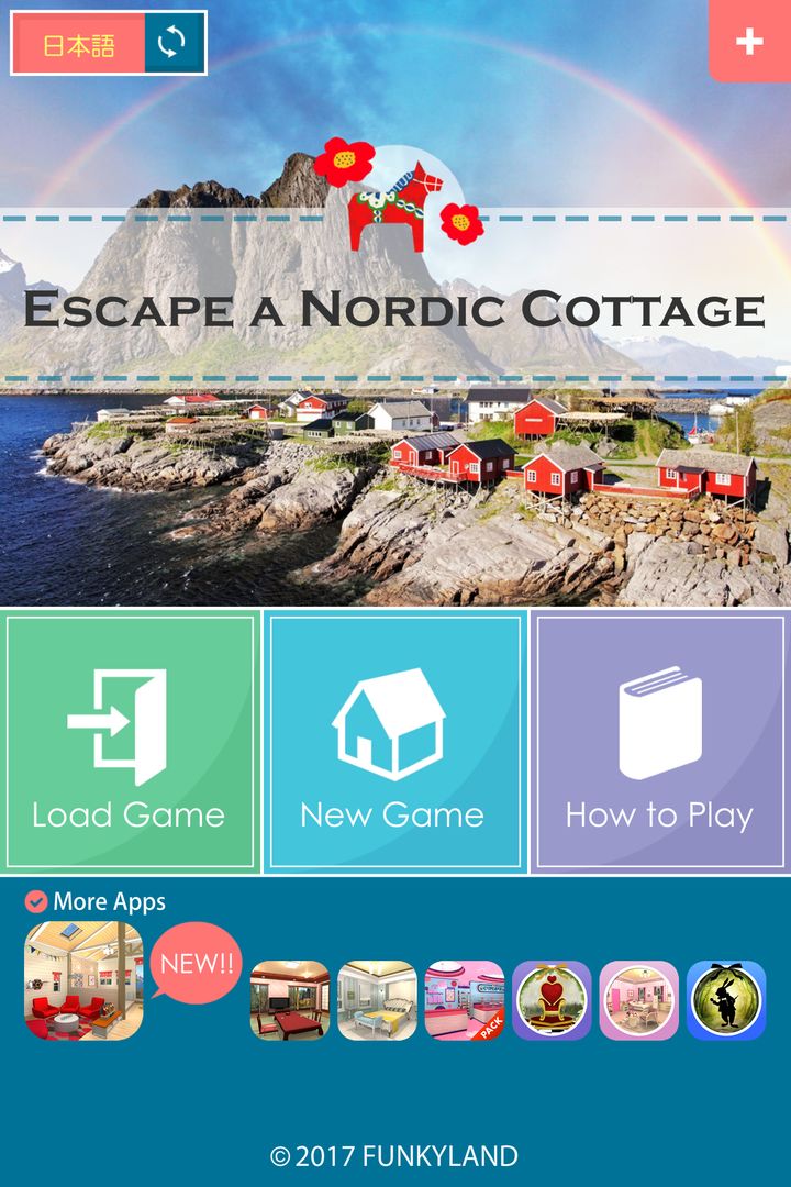 Escape a Nordic Cottage 게임 스크린 샷