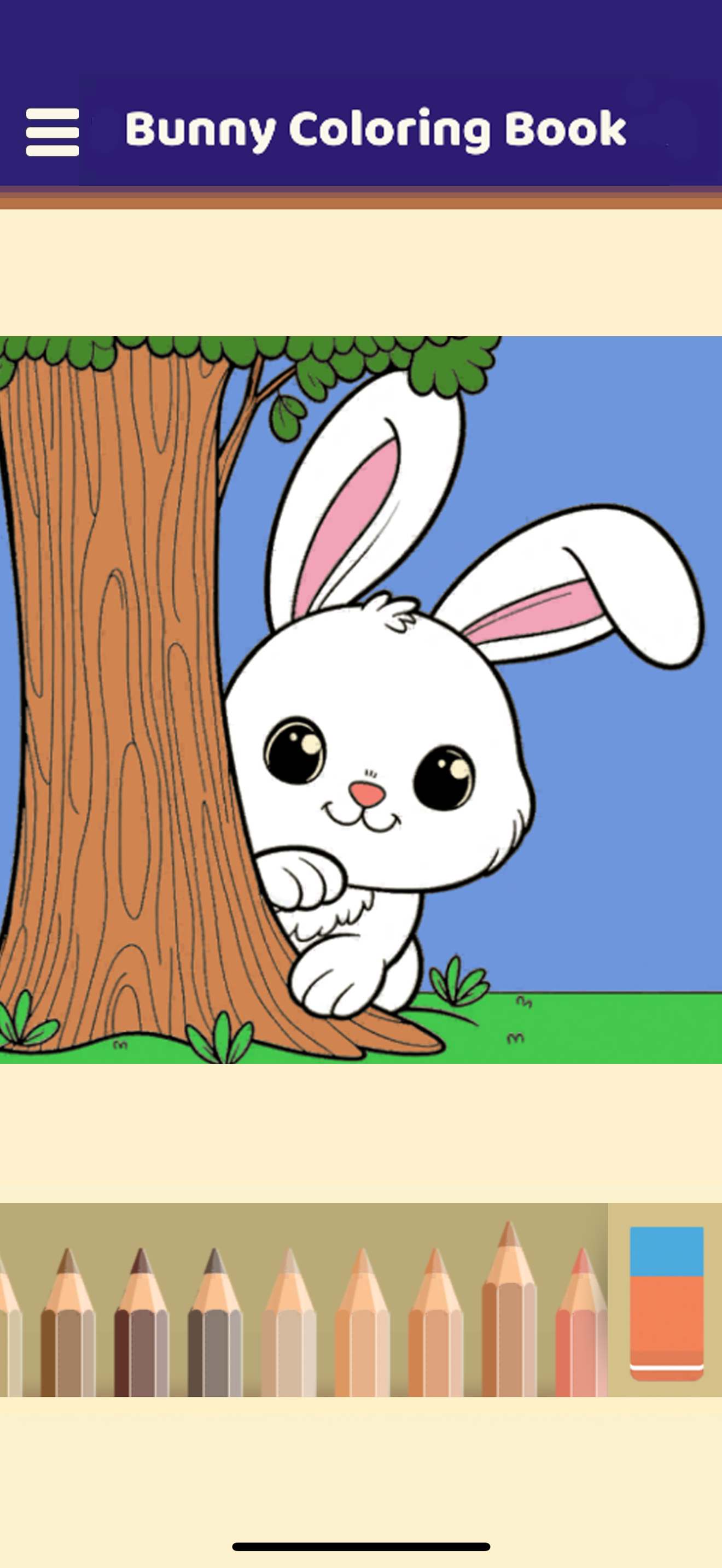 Bunny Coloring Book Game Screenshot