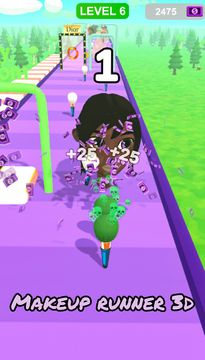 Makeup Runner: Battle Makeover Game Screenshot