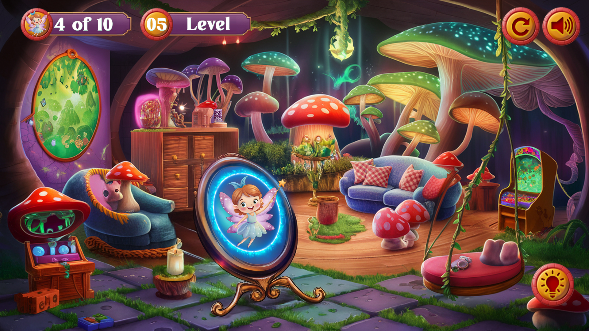 Hidden Object Mushroom Fairy 게임 스크린샷