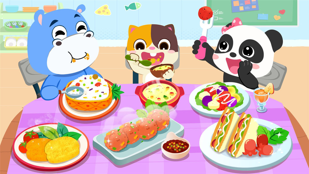 아기 팬더: 요리 파티 게임 스크린 샷