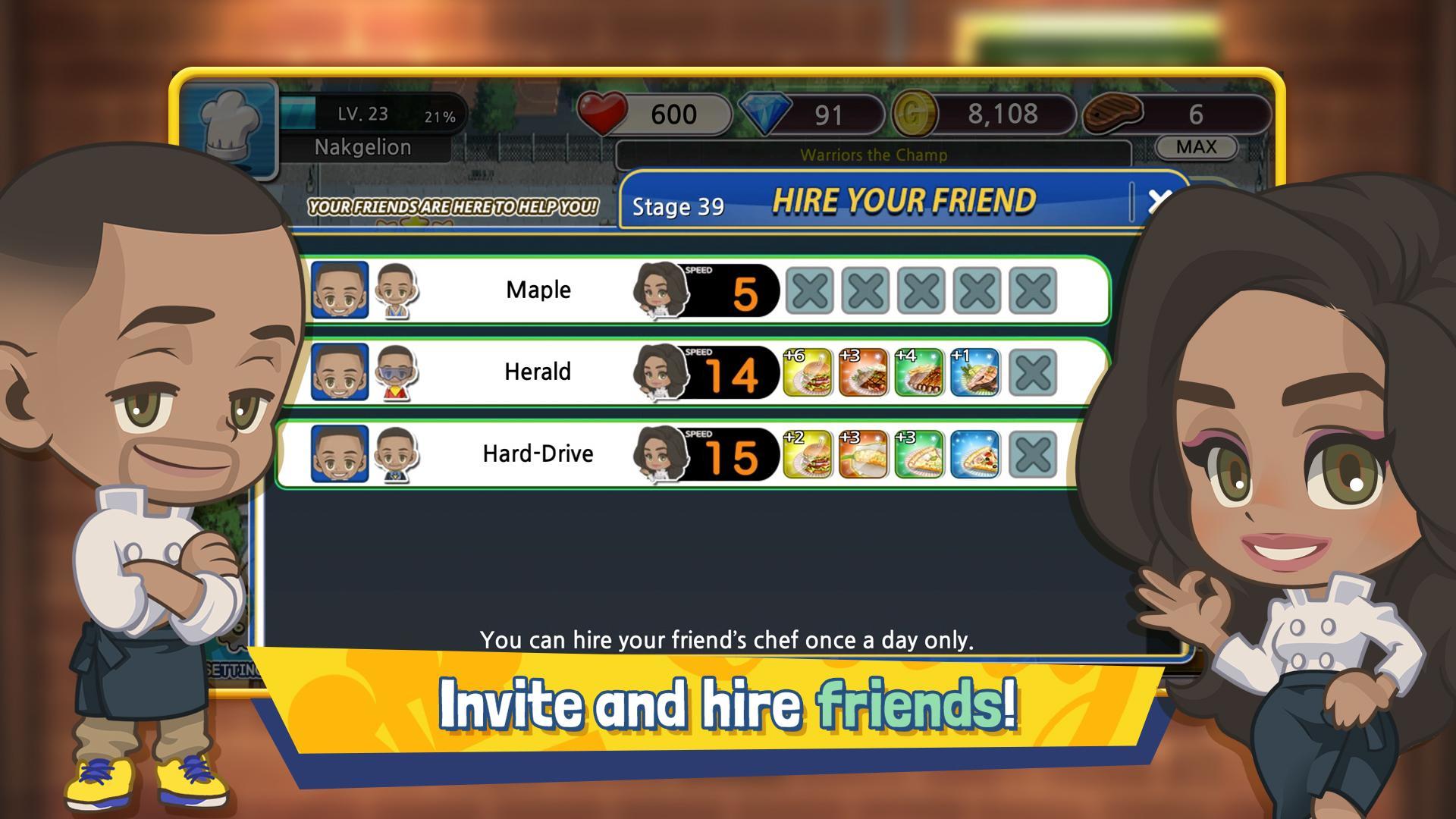 Chef Curry ft. Steph & Ayesha Game Screenshot