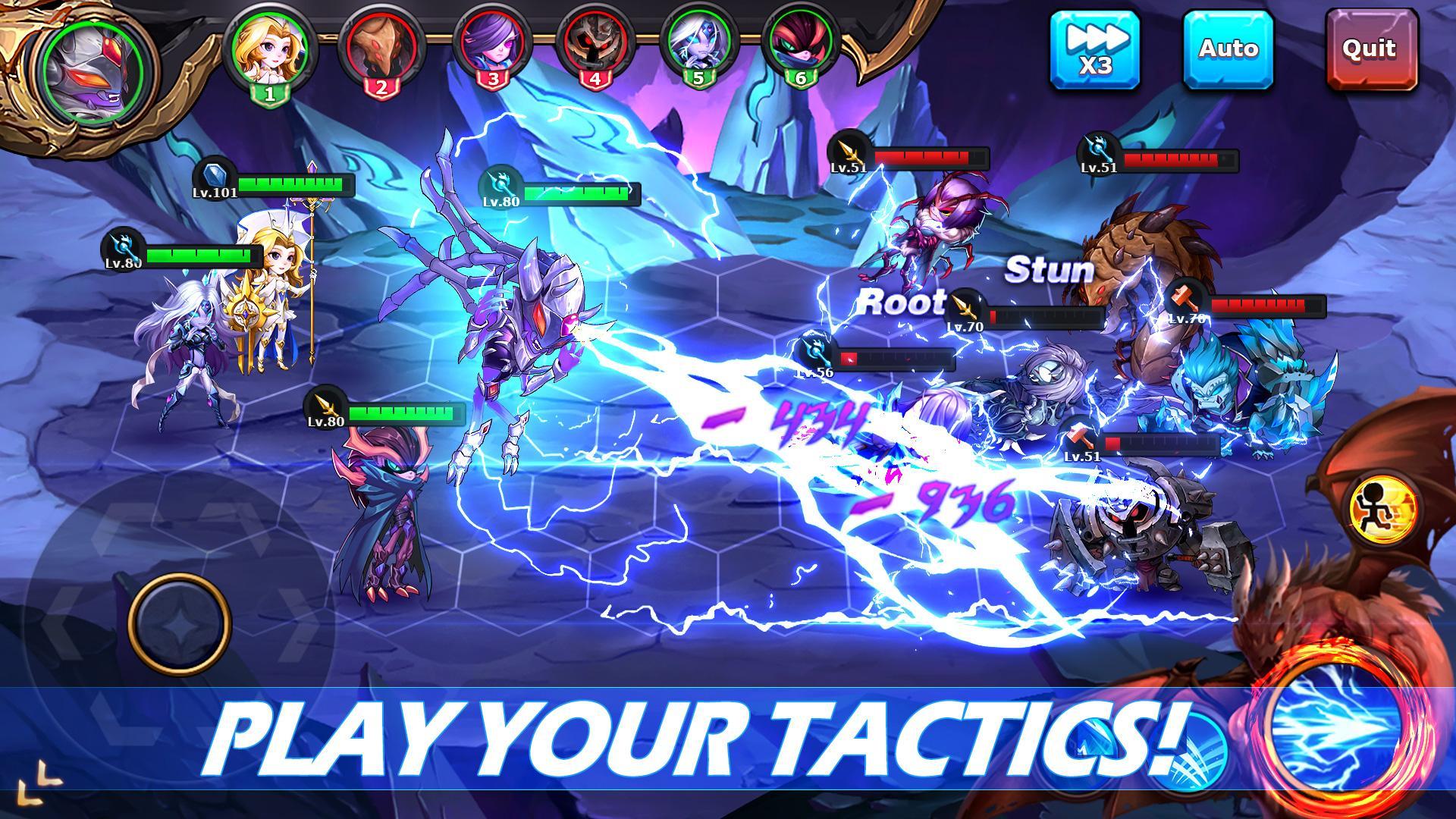 Runelords Arena: Turn-based Tactics Idle Hero RPG Game Screenshot