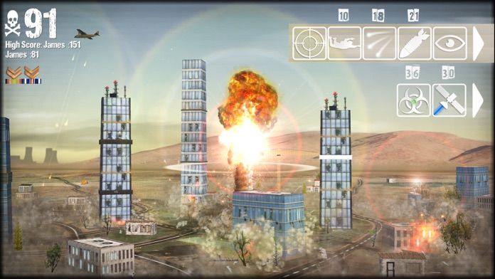 Nuclear Strike Bomber 게임 스크린 샷