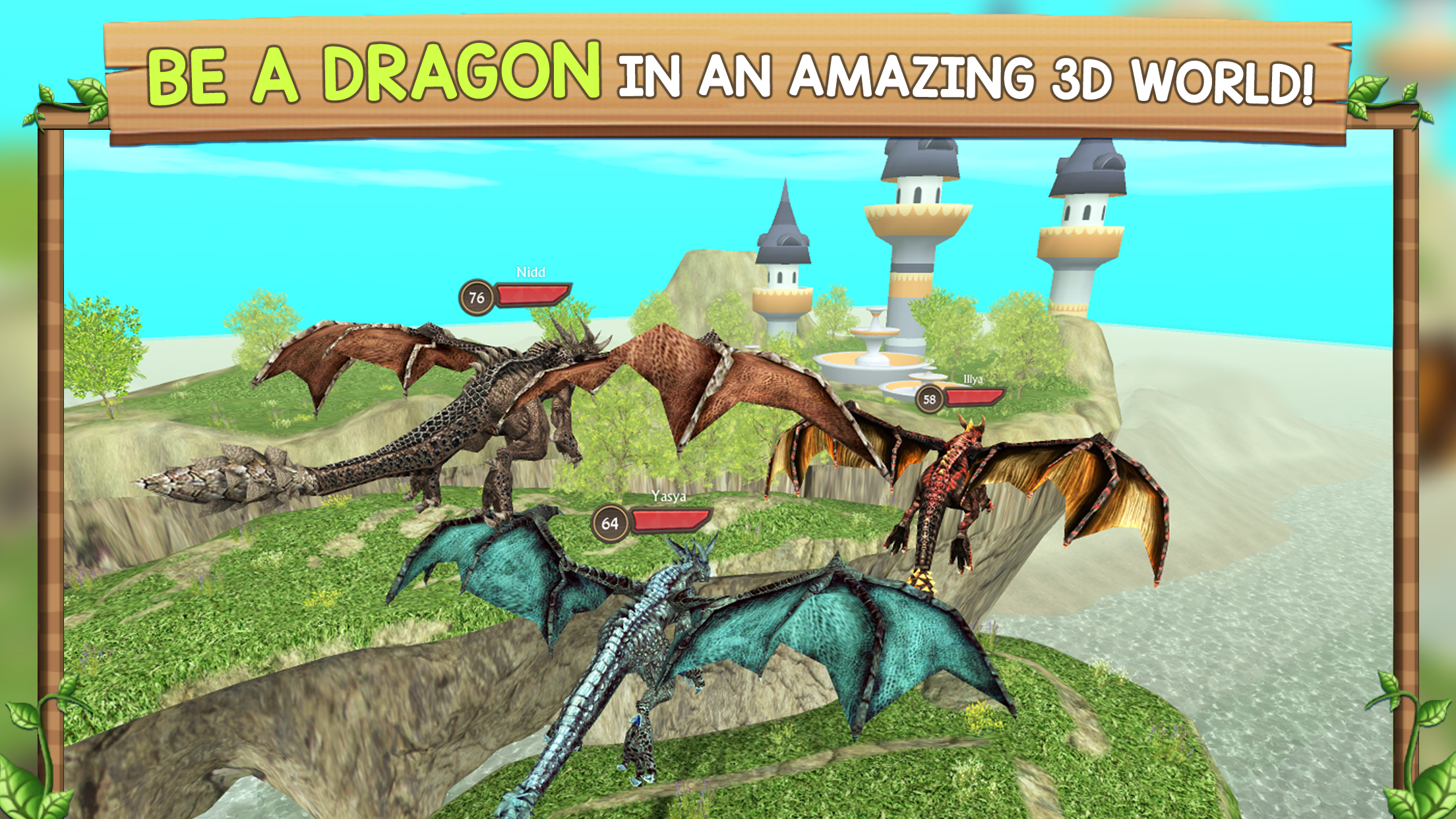 Screenshot 1 of Dragon Sim Online: เป็นมังกร 208