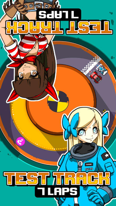 Captura de Tela do Jogo Blonde vs Brunette Racing - Two-player kart racing fun!