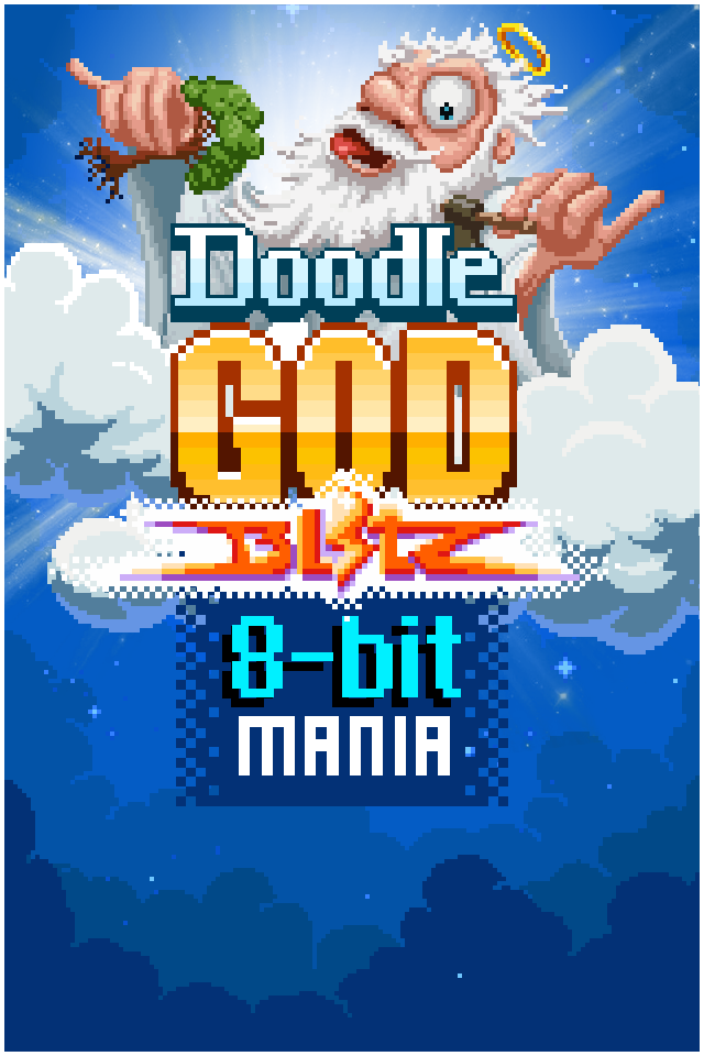 Captura de Tela do Jogo Doodle God: 8-bit Mania Blitz