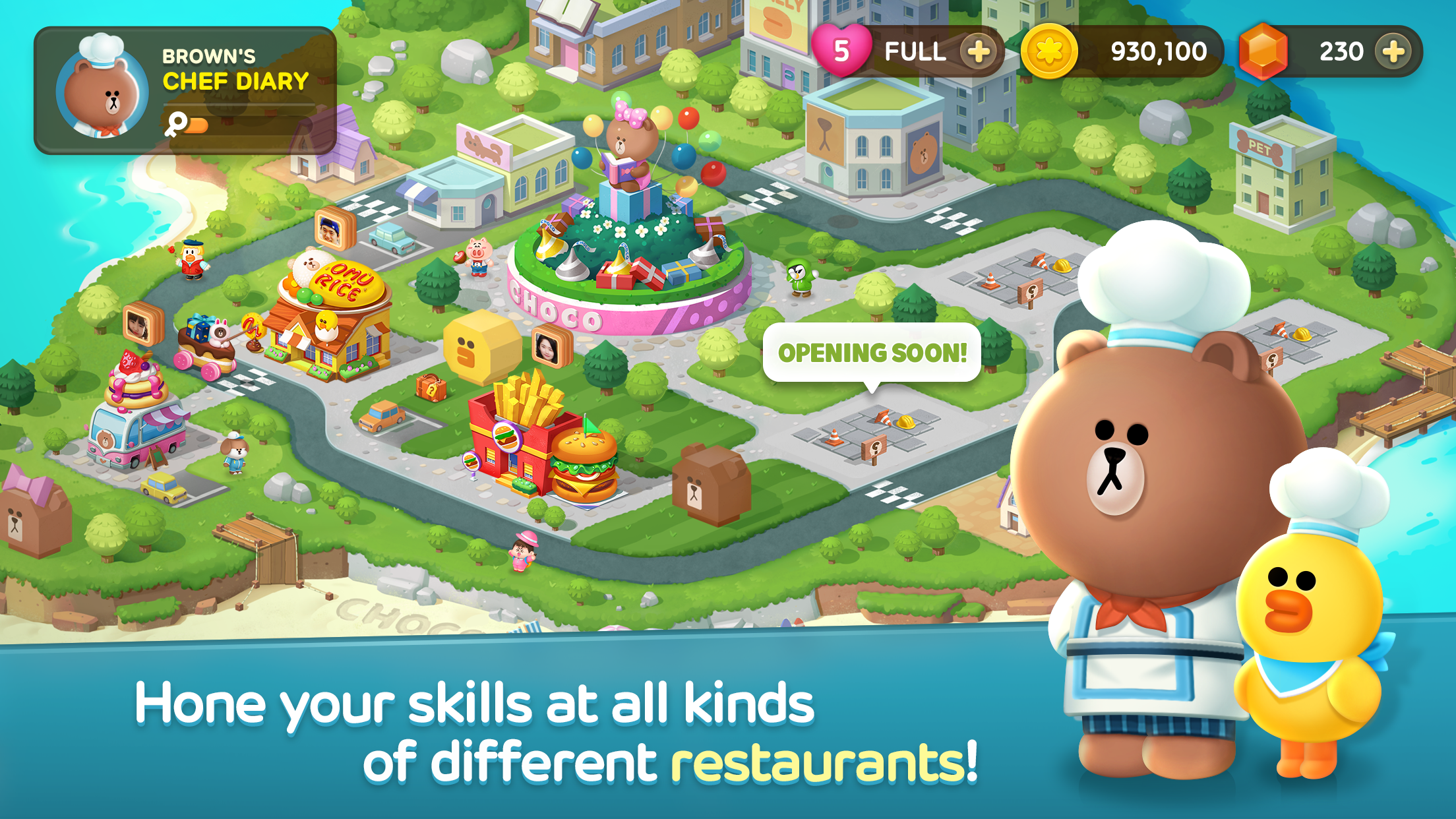 LINE CHEF A cute cooking game! ภาพหน้าจอเกม