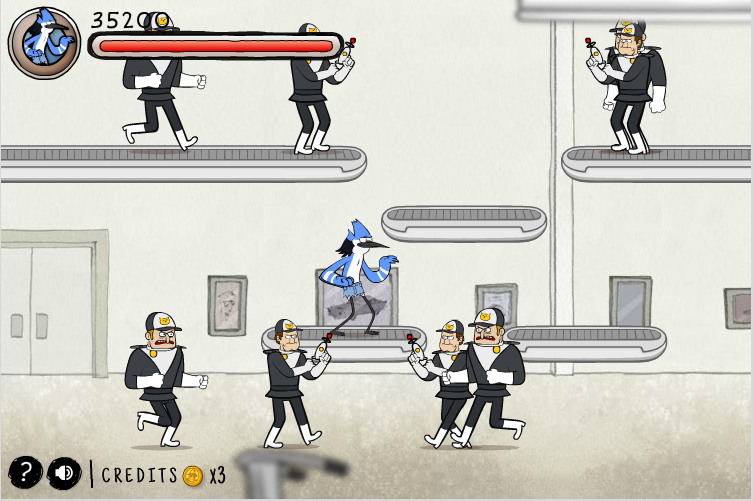 Regular Show Fist punsh Game Screenshot