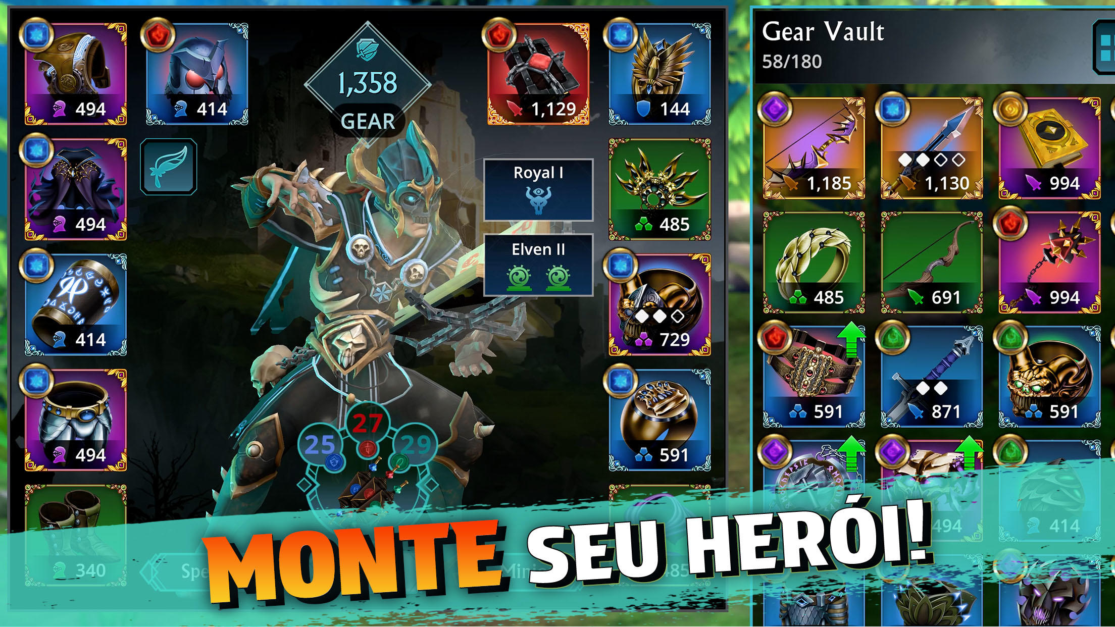 Captura de Tela do Jogo Puzzle Quest 3: RPG Match-3