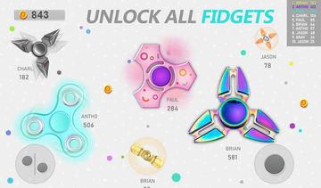 Realtime Fidget Spinner Games Game Screenshot