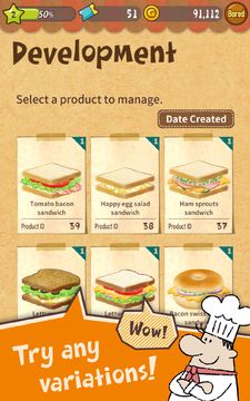 Happy Sandwich Cafe ภาพหน้าจอเกม