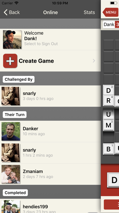 UPWORDS® Game Screenshot