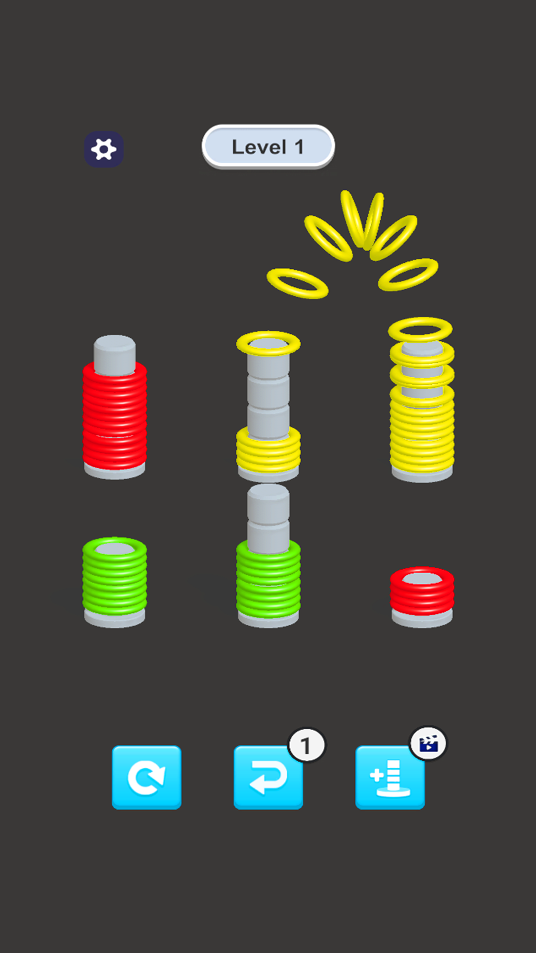 Slinky Sort - Color Jam Puzzle ภาพหน้าจอเกม