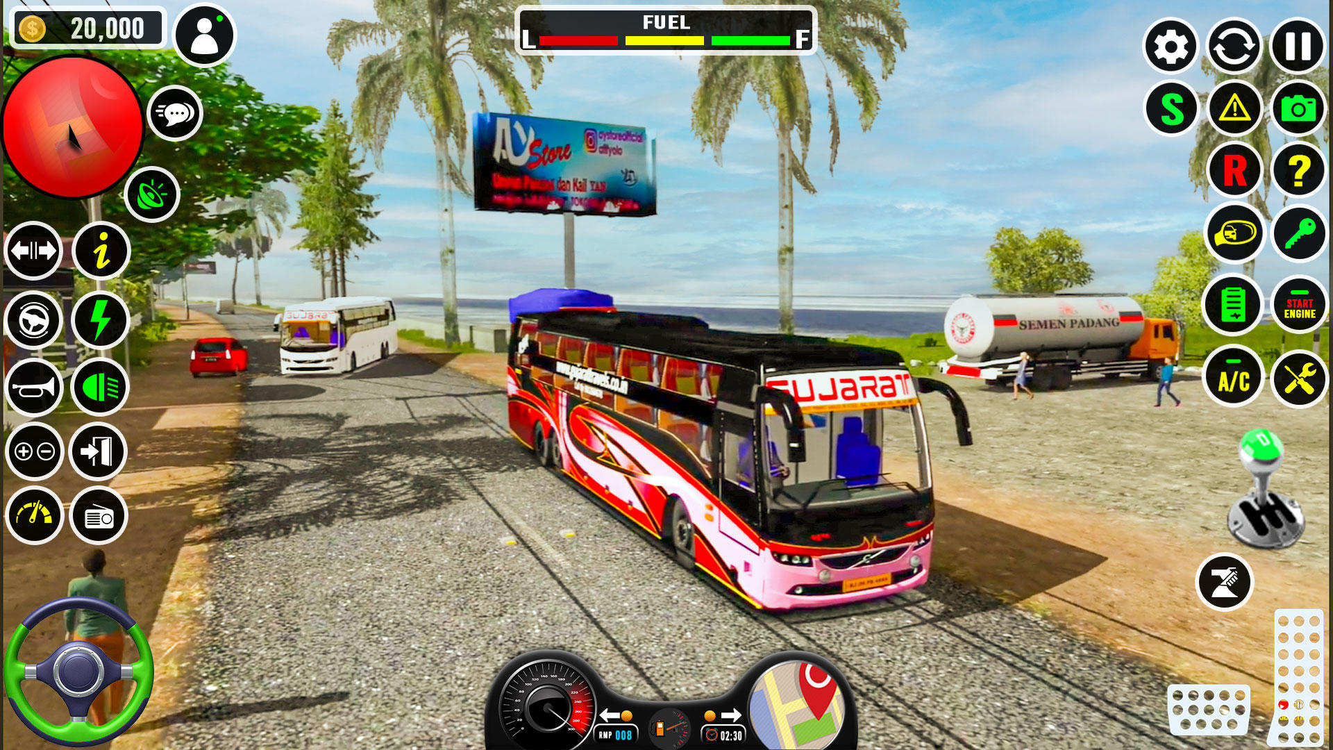 Modern Coach Bus Simulator 3D Game Screenshot