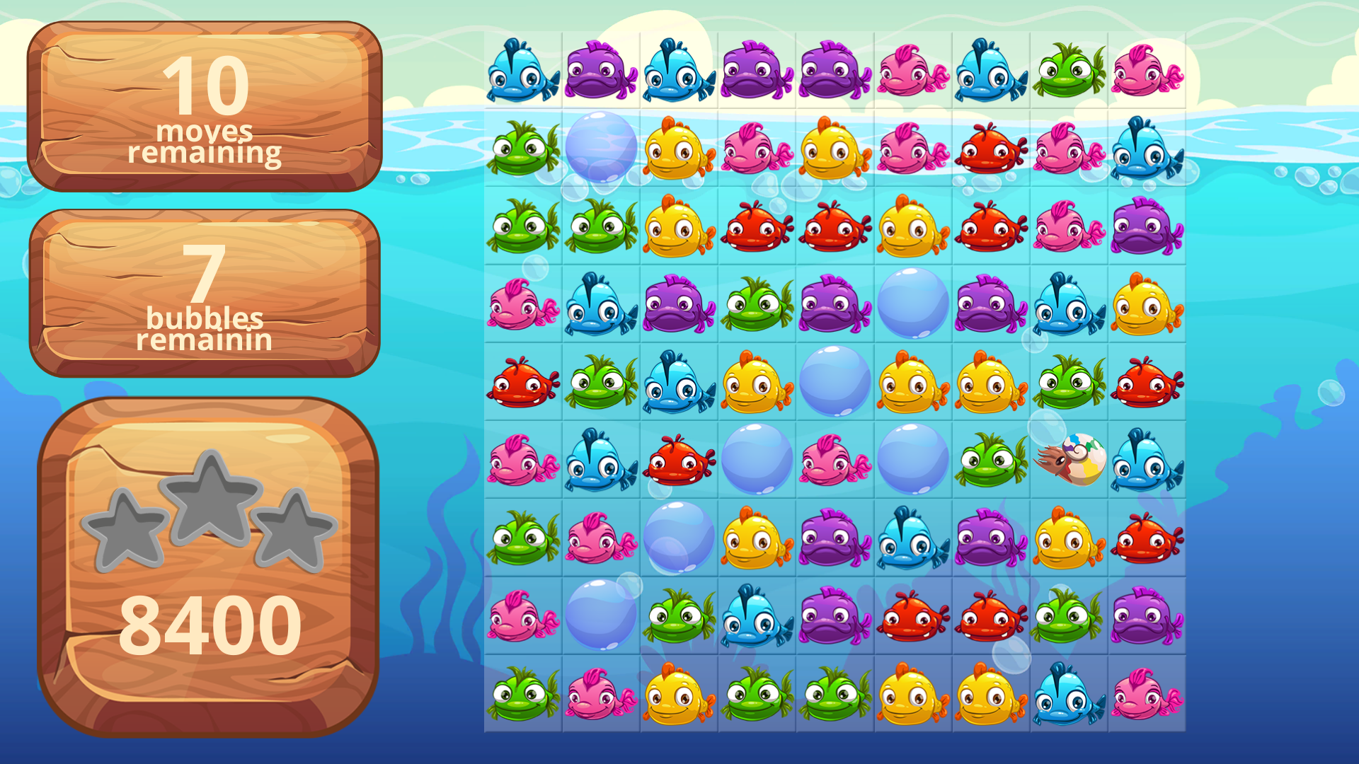 Fish Mania - Swap-Match Puzzle Gameのキャプチャ