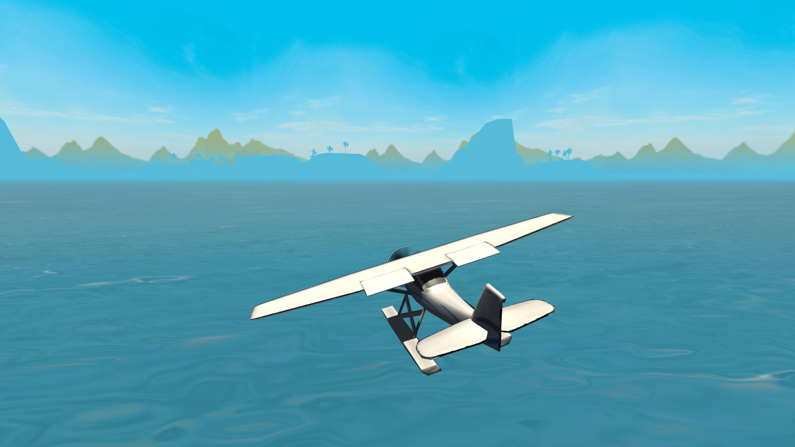Captura de Tela do Jogo Flying Sea Plane Simulator 3D